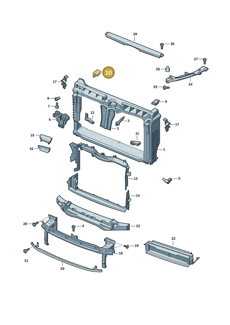 6VA121698A — Skoda Fabia (2021-2022) diagram 6vn805000, position 10