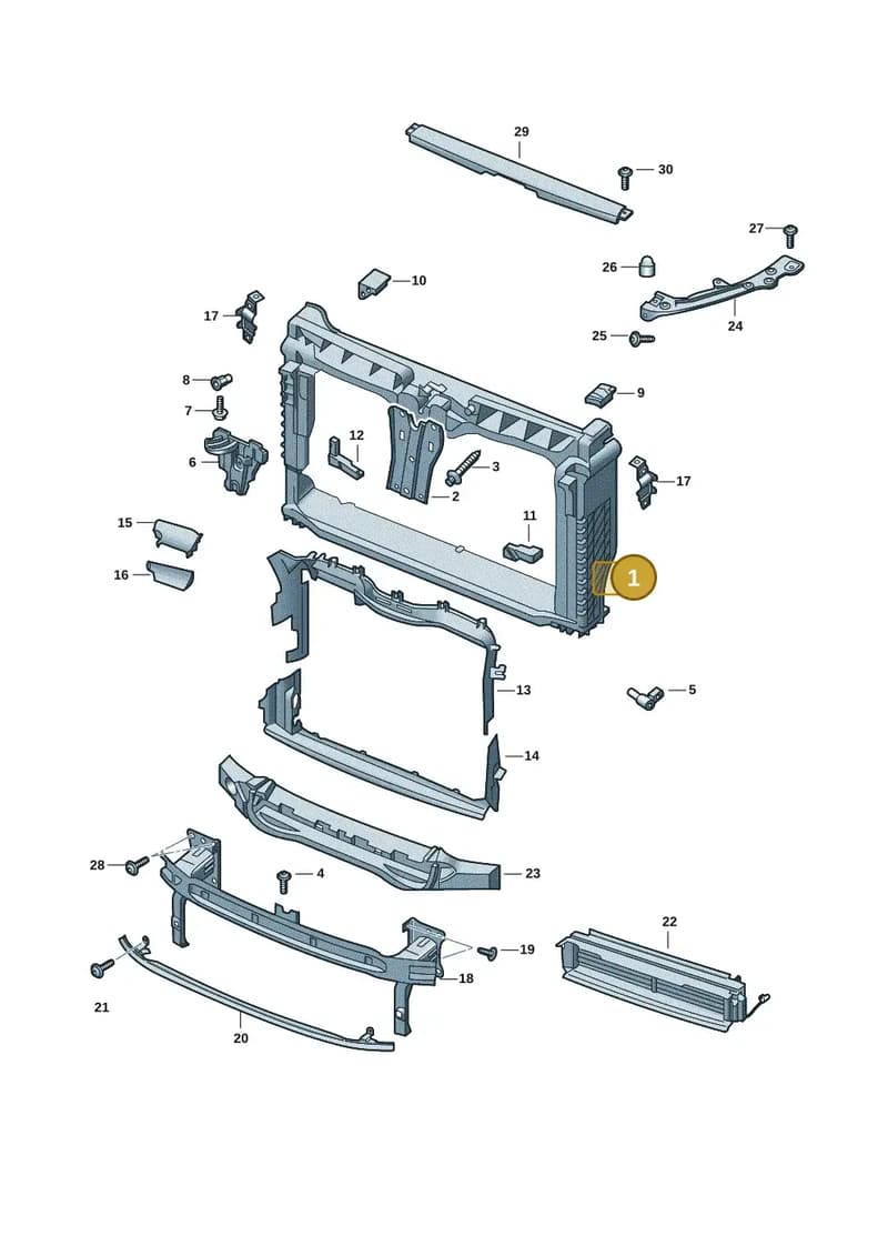 6VA805588C — Skoda Fabia (2021-2022) diagram 6vn805000, position 1