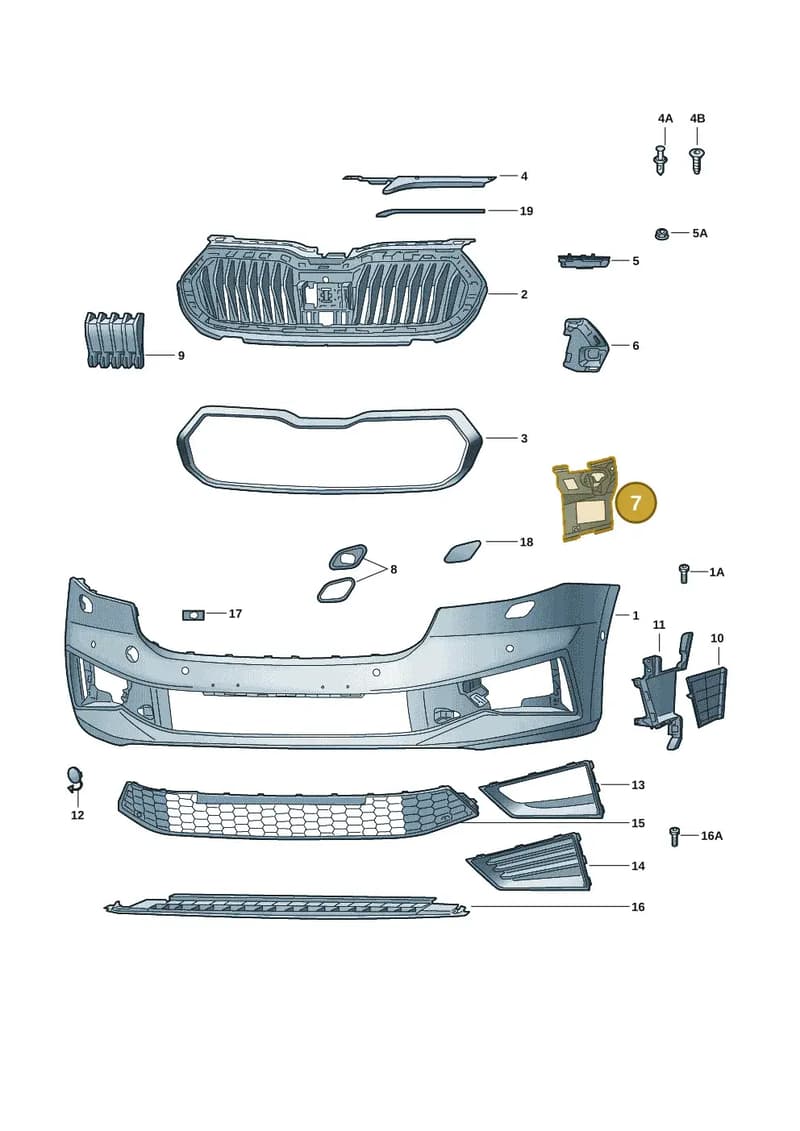 6VA807055 — Skoda Fabia (2021-2022) diagram 6vn807000, position 7