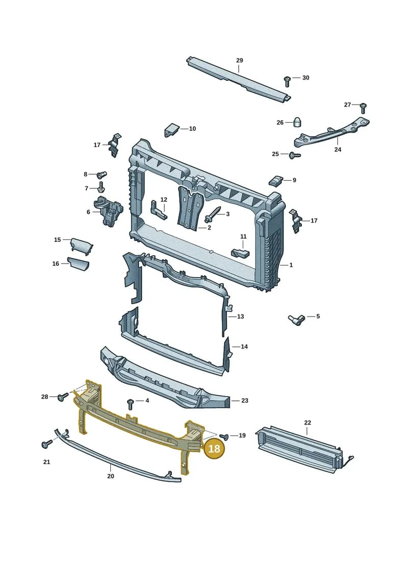 6VA807109 — Skoda Fabia (2021-2022) diagram 6vn805000, position 18