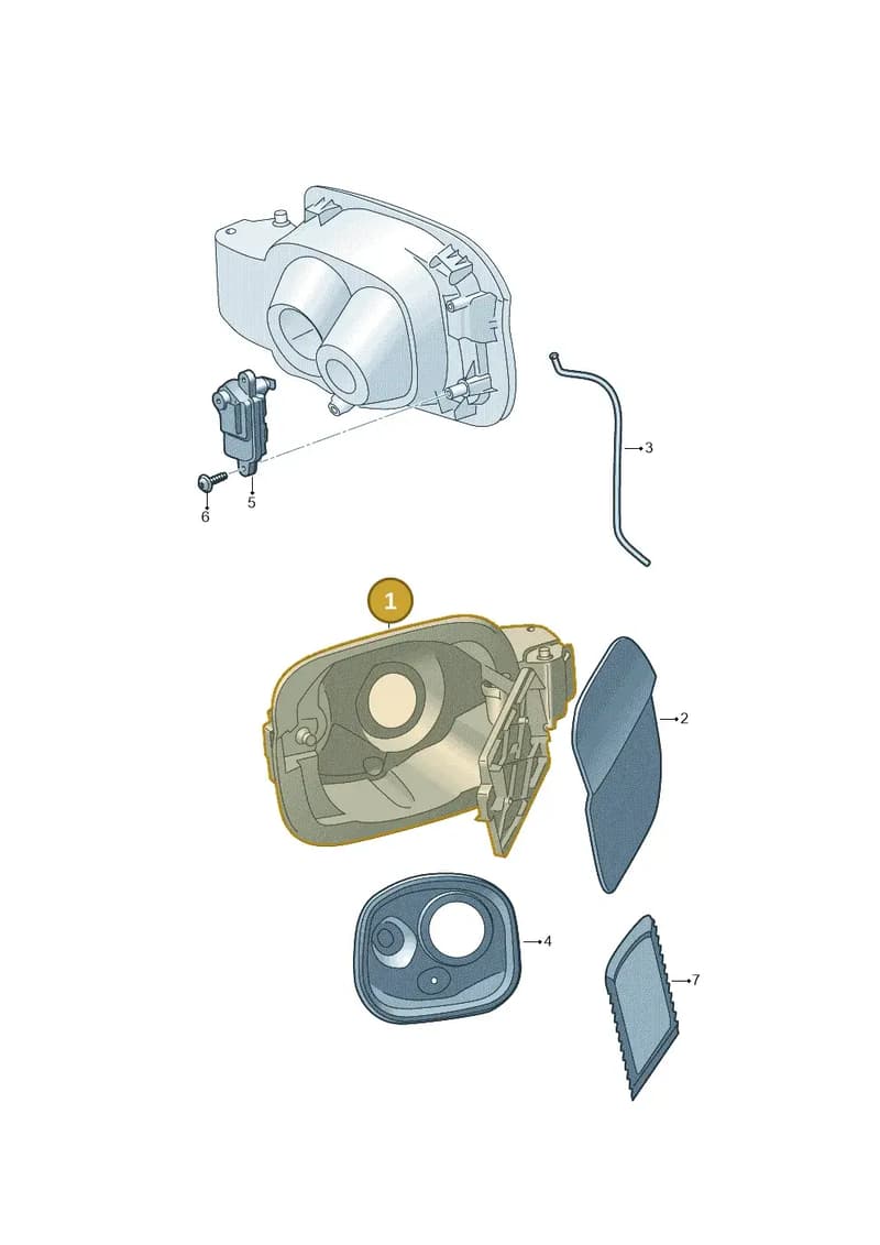 6VA809702 — Skoda Fabia (2021-2022) diagram 584809070, position 1