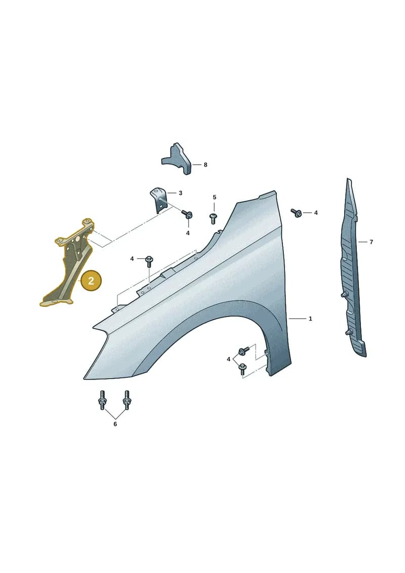 6VA821227A — Skoda Fabia (2021-2022) diagram 6vn821000, position 2