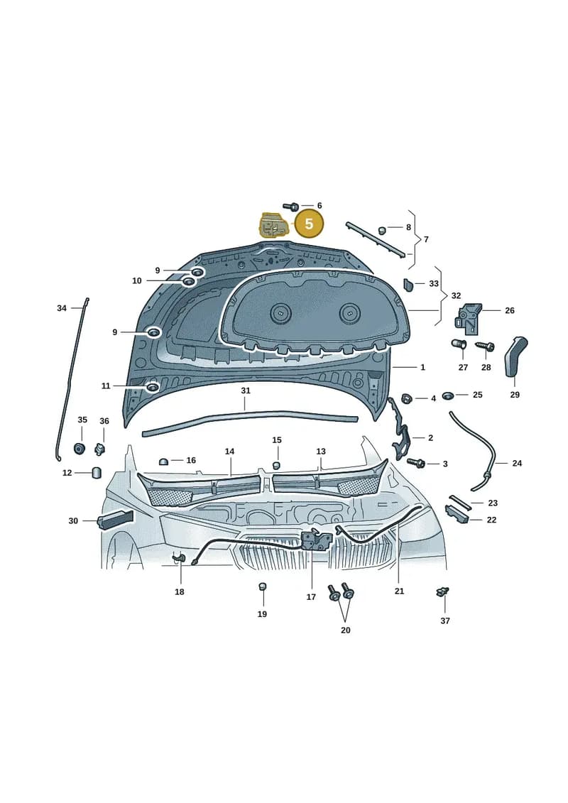 6VA823186B — Skoda Fabia (2021-2022) diagram 6vn823000, position 5