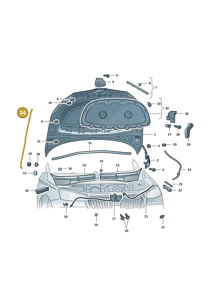 6VA823363A — Skoda Fabia (2021-2022) diagram 6vn823000, position 34