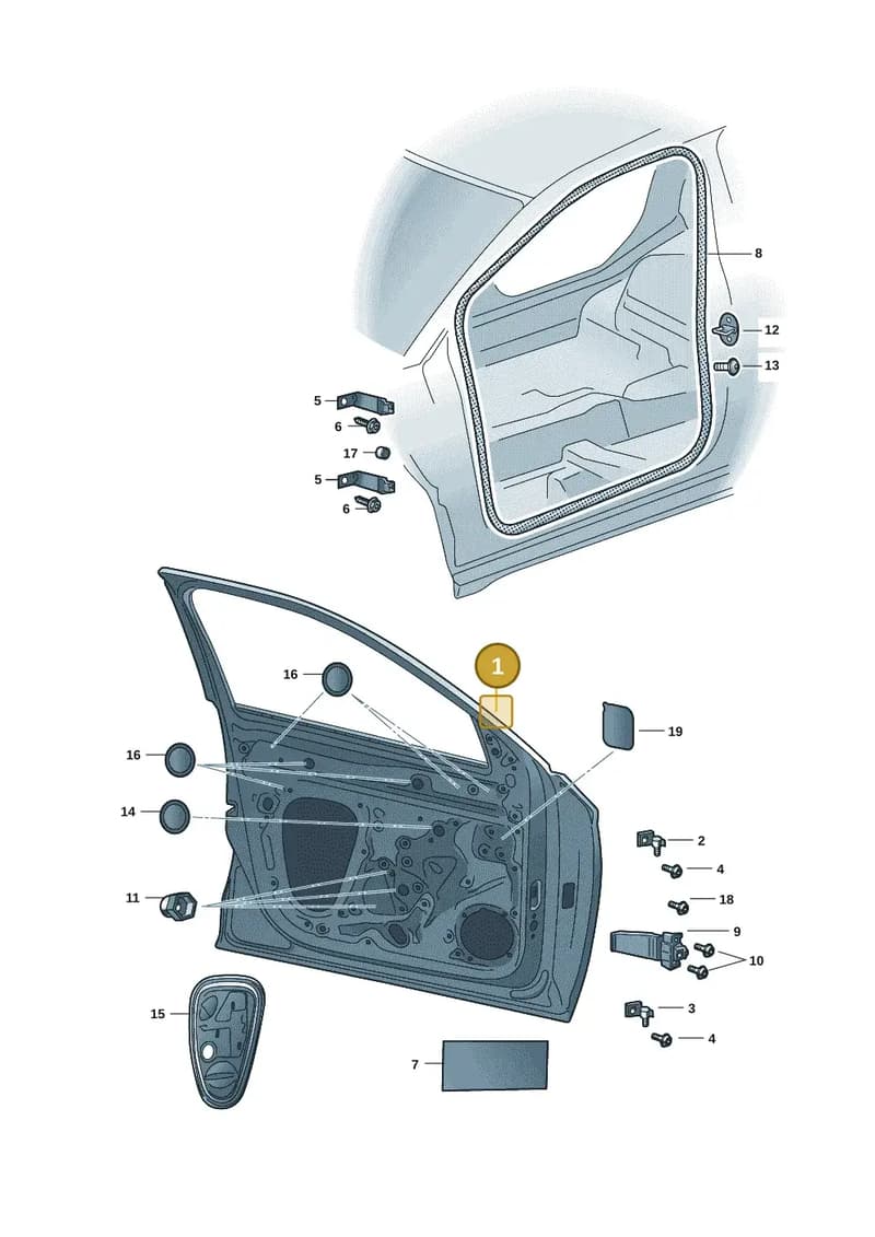 6VA831052C — Skoda Fabia (2021-2022) diagram 6vn831000, position 1