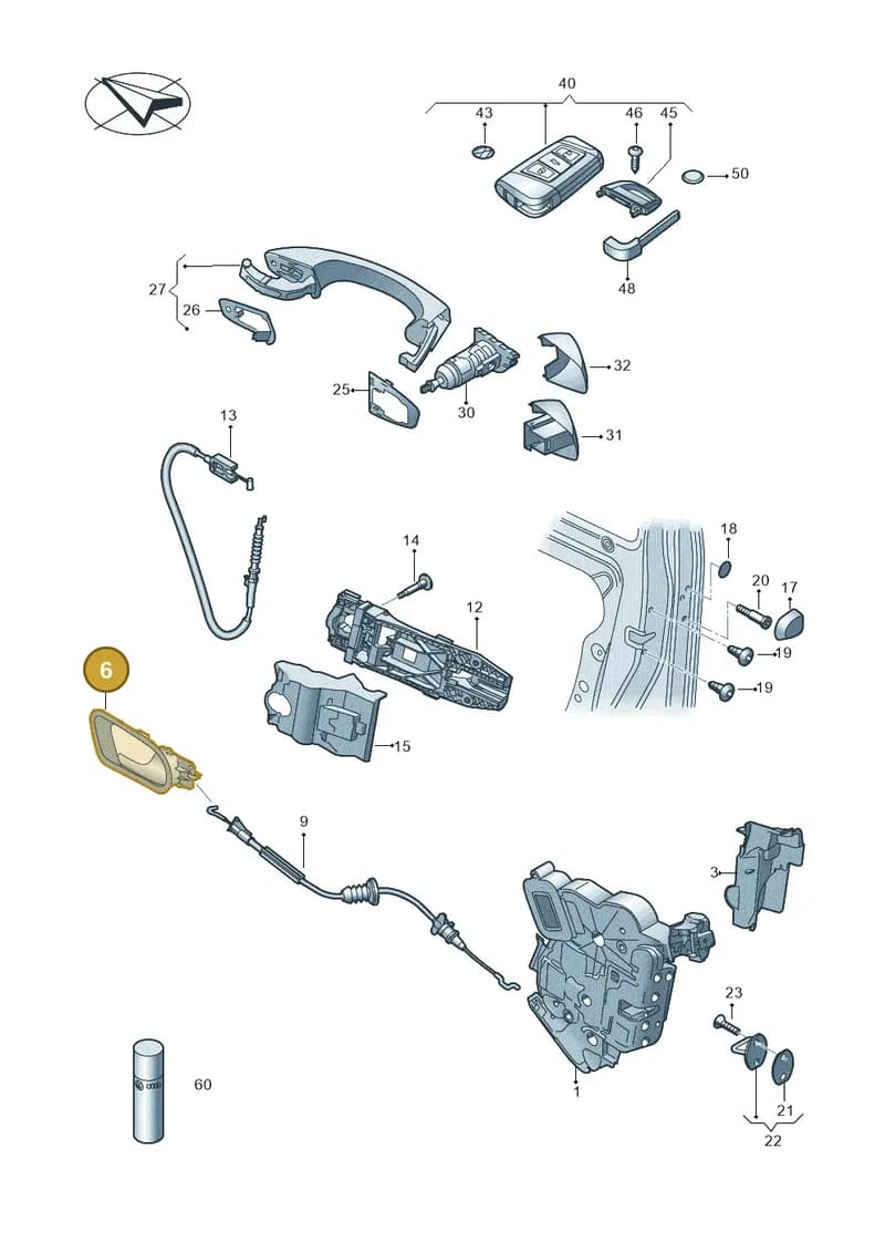 6VA837226B2ZZ — Skoda Fabia (2021-2022) diagram 851837000, position 6