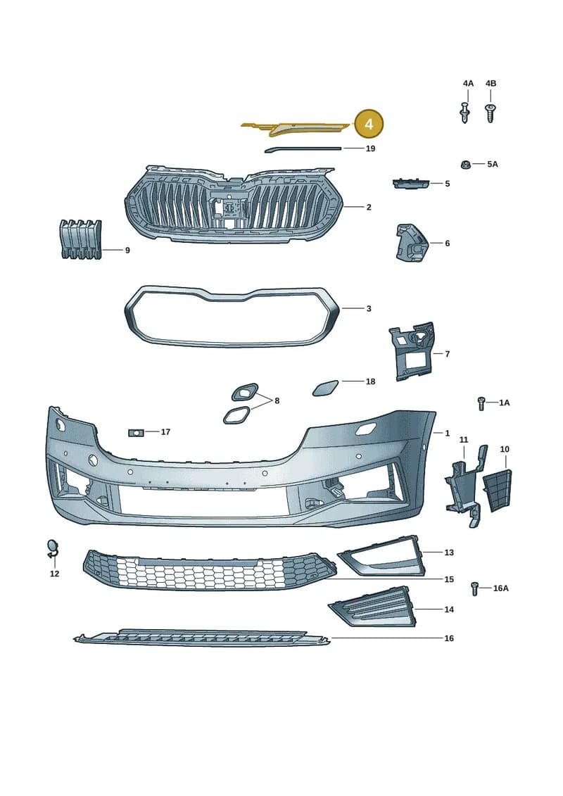 6VA8533449B9 — Skoda Fabia (2021-2022) diagram 6vn807000, position 4