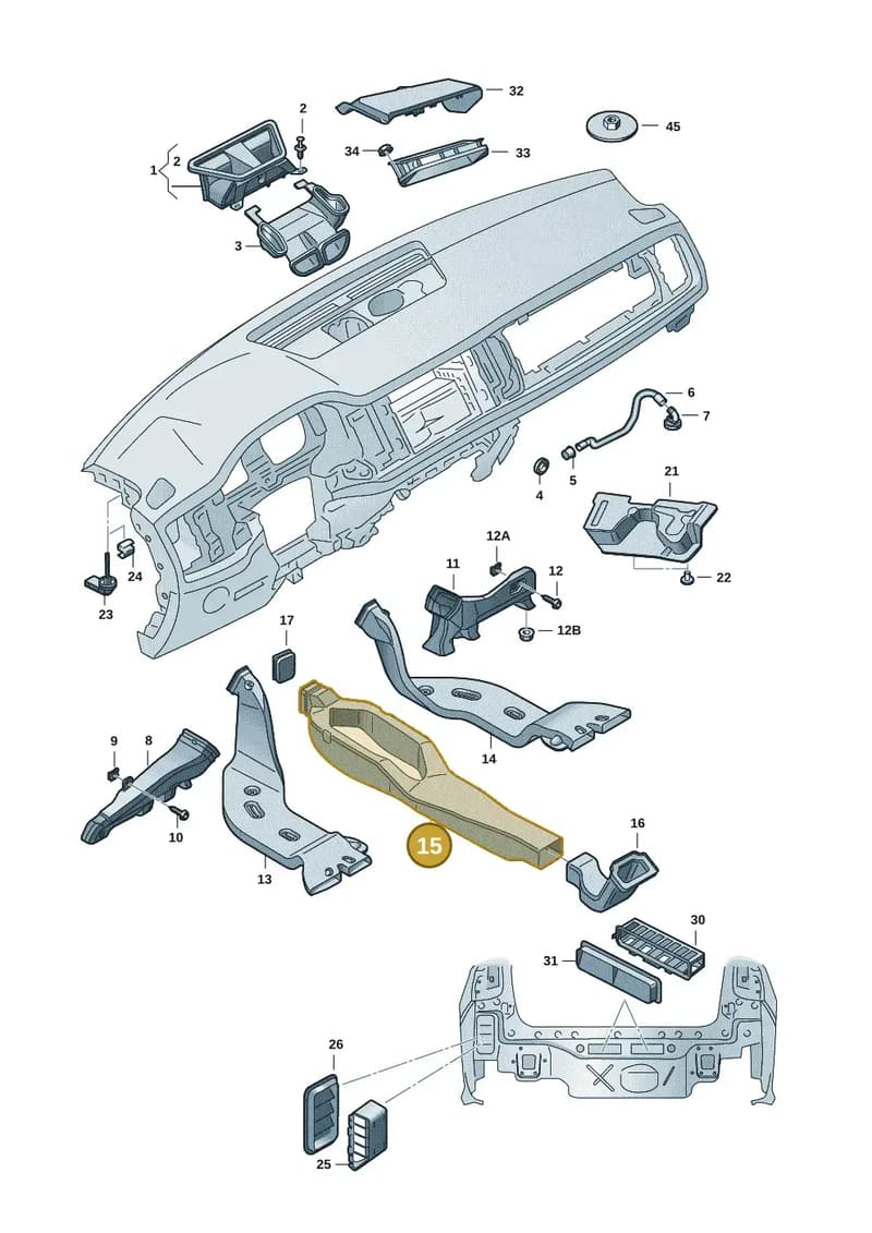 6VA857509A — Skoda Fabia (2021-2022) diagram 6vn819010, position 15
