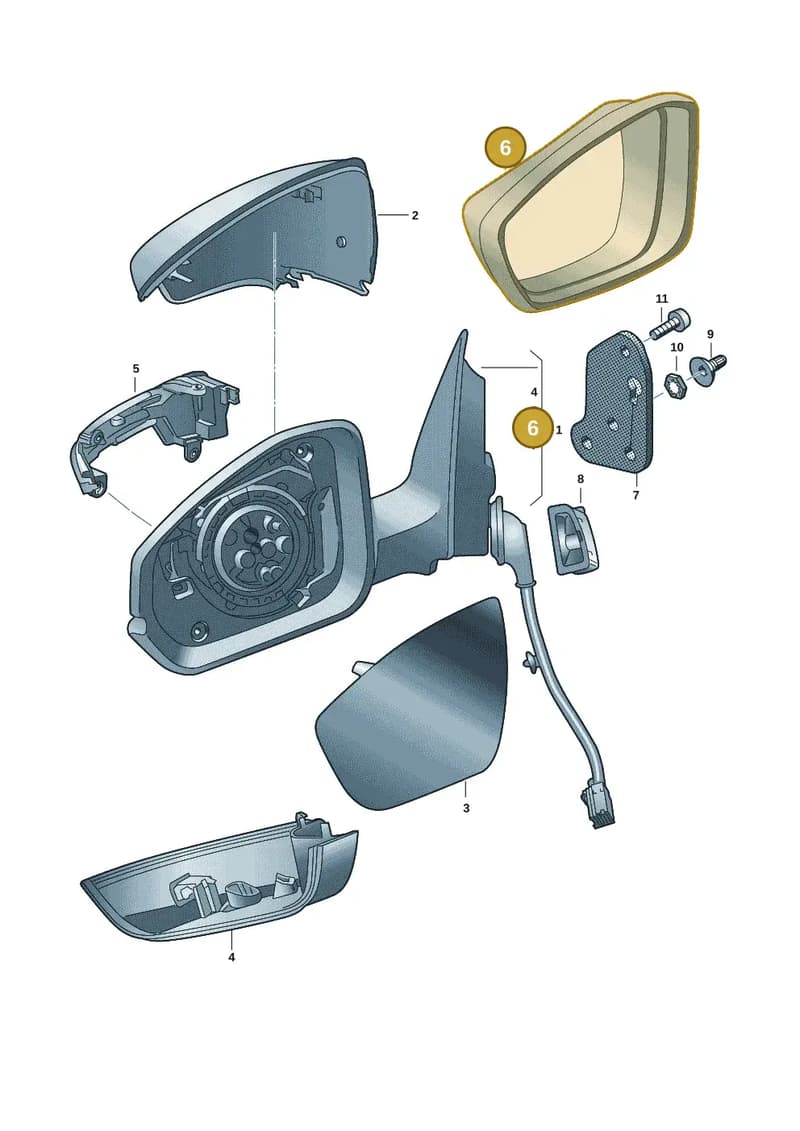 6VA857531 — Skoda Fabia (2021-2022) diagram 6vn857040, position 6