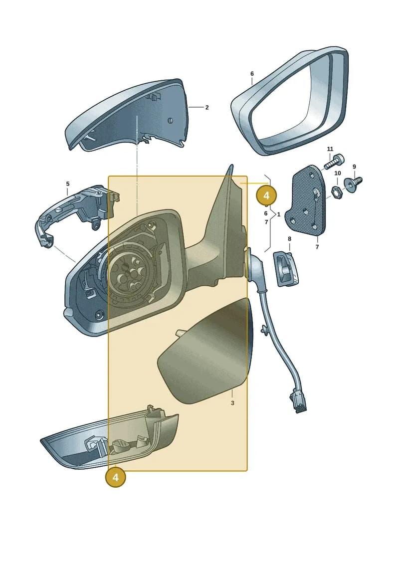 6VA8576039B9 — Skoda Fabia (2021-2022) diagram 6vn857040, position 4