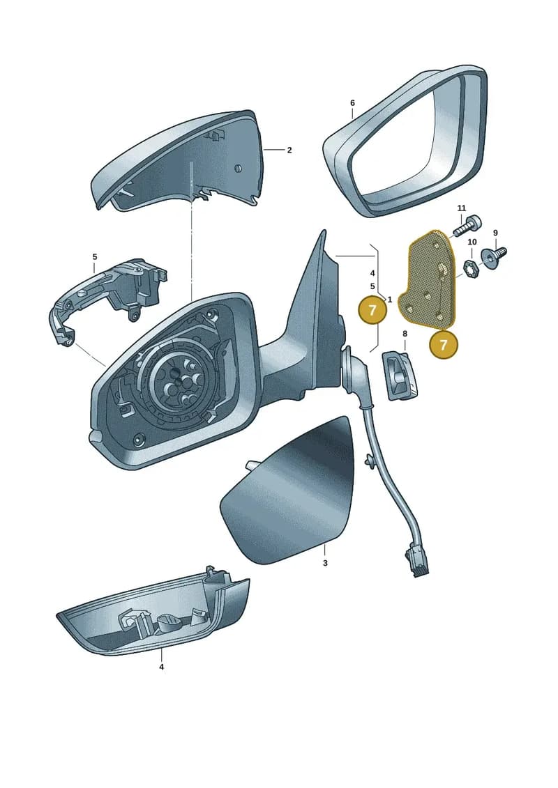 6VA857934 — Skoda Fabia (2021-2022) diagram 6vn857040, position 7