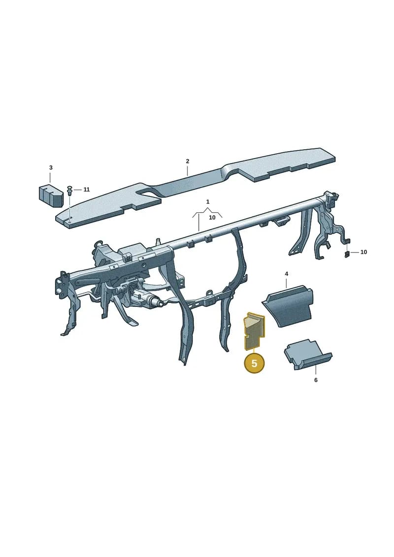 6VA863310A — Skoda Fabia (2021-2022) diagram 6vn857000, position 5