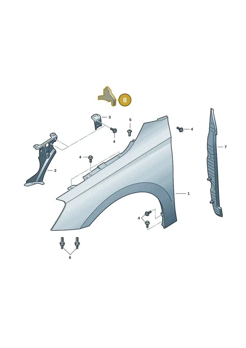 6VA864237 — Skoda Fabia (2021-2022) diagram 6vn821000, position 8