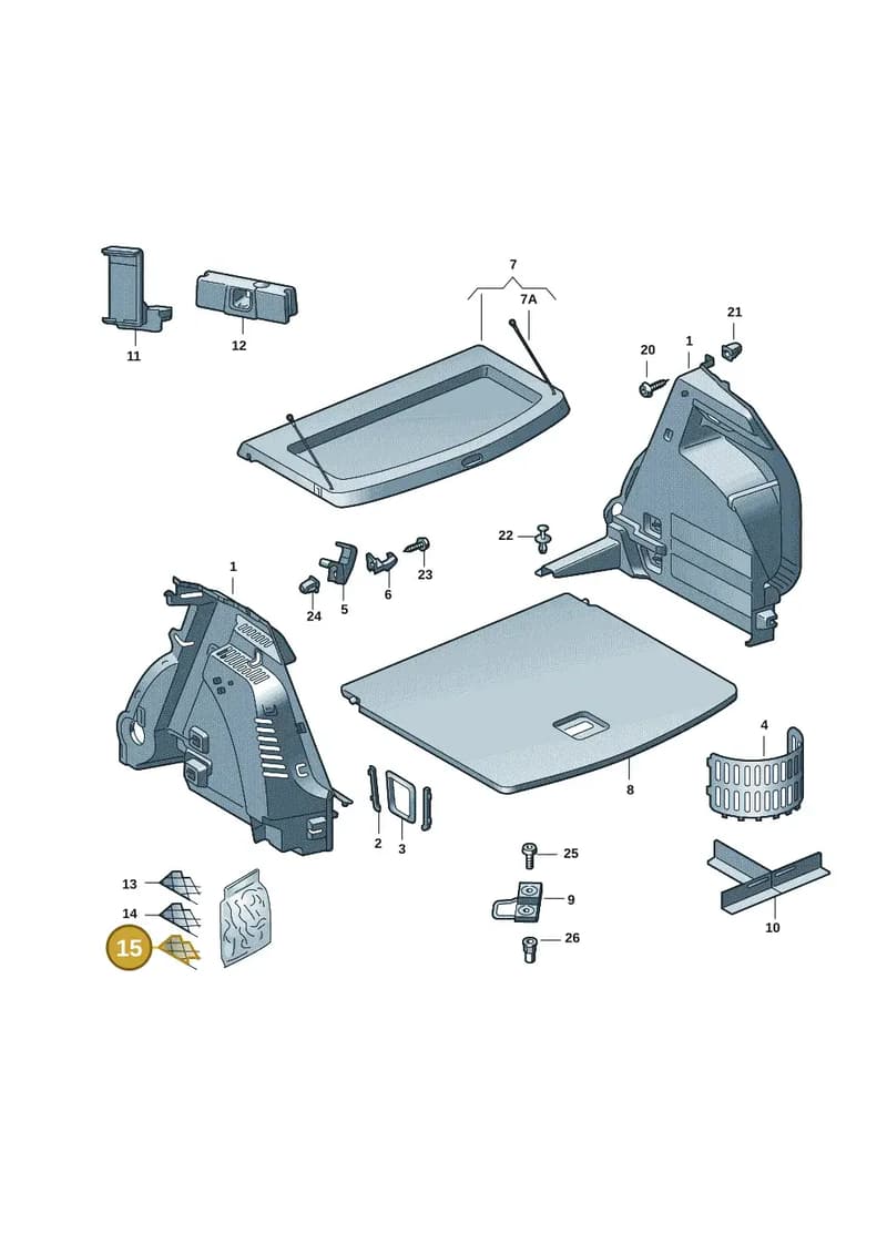 6VA867689E7EY — Skoda Fabia (2021-2022) diagram 6vn867080, position 15