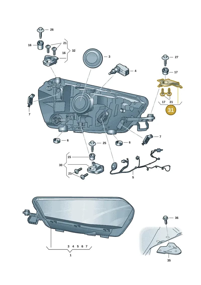 6VA941226 — Skoda Fabia (2021-2022) diagram 6vn941000, position 31