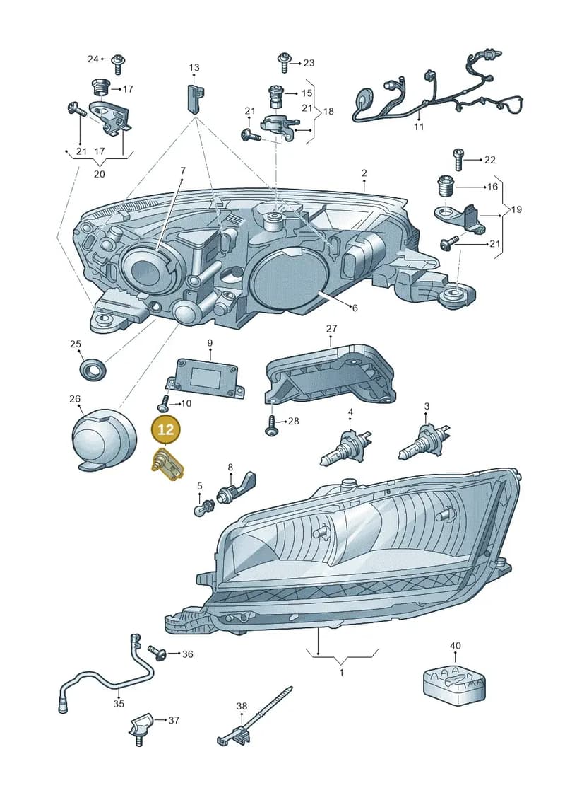 6VA941295 — Skoda Fabia (2014-2022) diagram 797941011, position 12