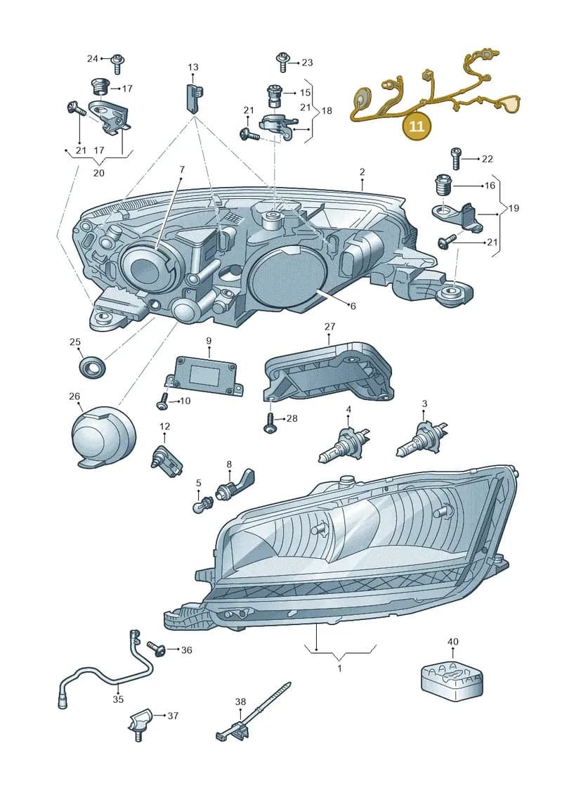 6VA941813A — Skoda Fabia (2014-2022) diagram 797941011, position 11