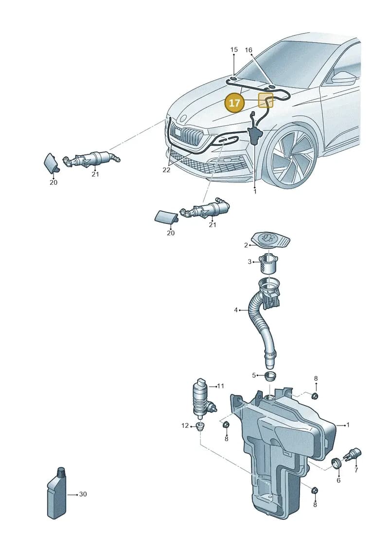 6VA955447 — Skoda Fabia (2021-2022) diagram 584955010, position 17