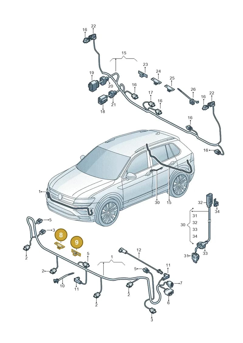 6VA971818A — Skoda Karoq (2017-2023) diagram 884971900, position 8+9