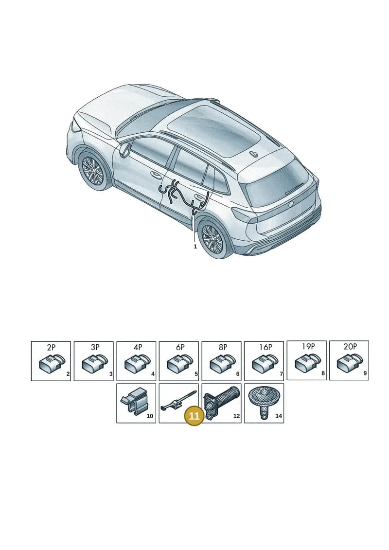 6VA971818B — Skoda Kodiaq (2024-2024) diagram 57x972340, position 11