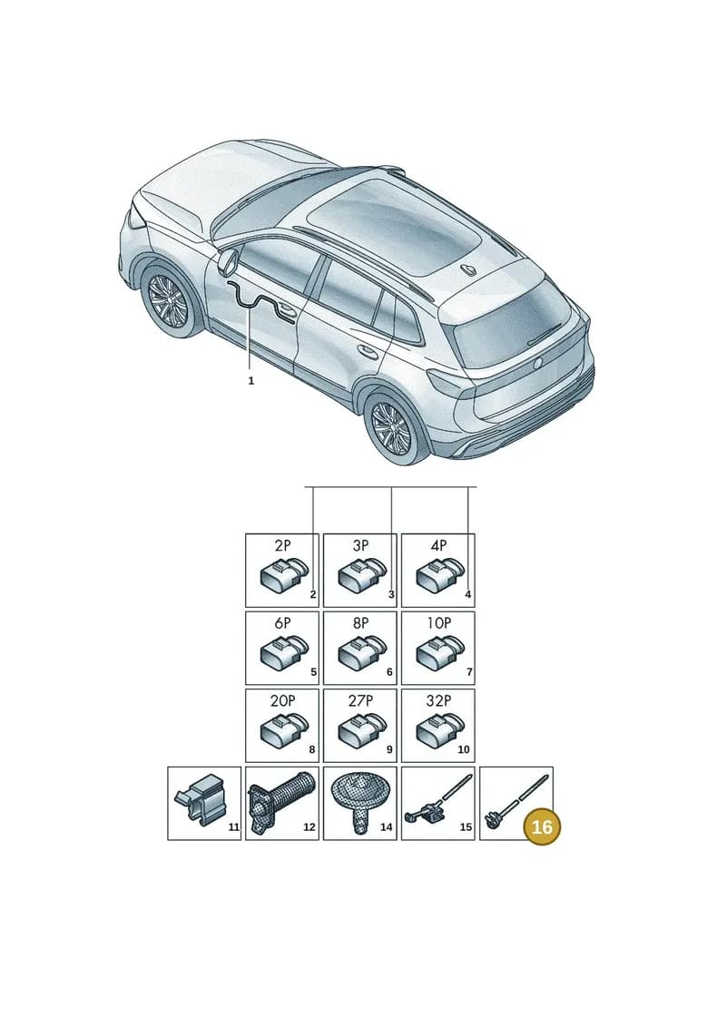 6VA971818B — Skoda Kodiaq (2024-2024) diagram 57x972300, position 16