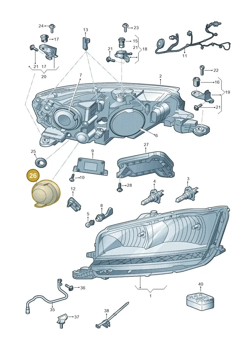 6VA998295A — Skoda Fabia (2014-2022) diagram 797941011, position 26
