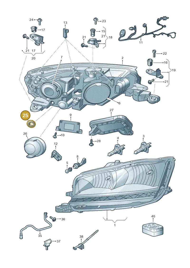 6VA998295 — Skoda Fabia (2014-2022) diagram 797941011, position 25