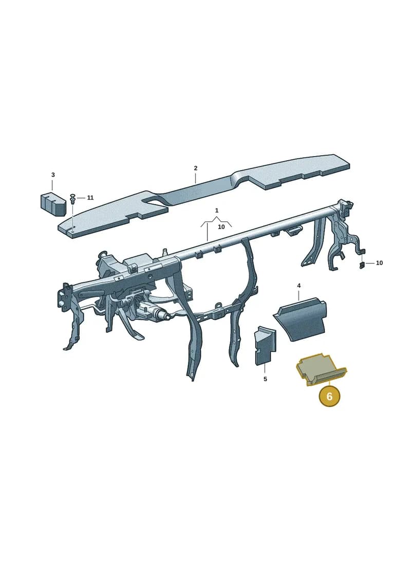 6VC863310A — Skoda Fabia (2021-2022) diagram 6vn857000, position 6