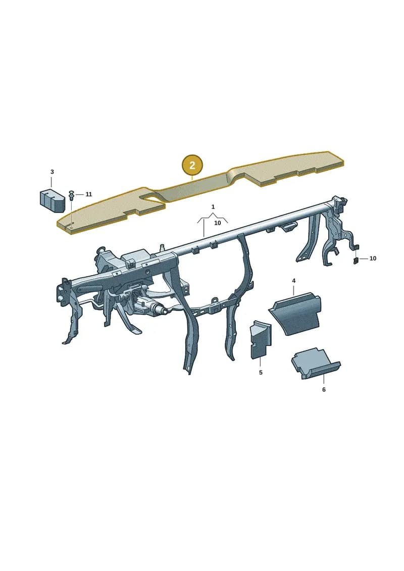 6VC863310 — Skoda Fabia (2021-2022) diagram 6vn857000, position 2