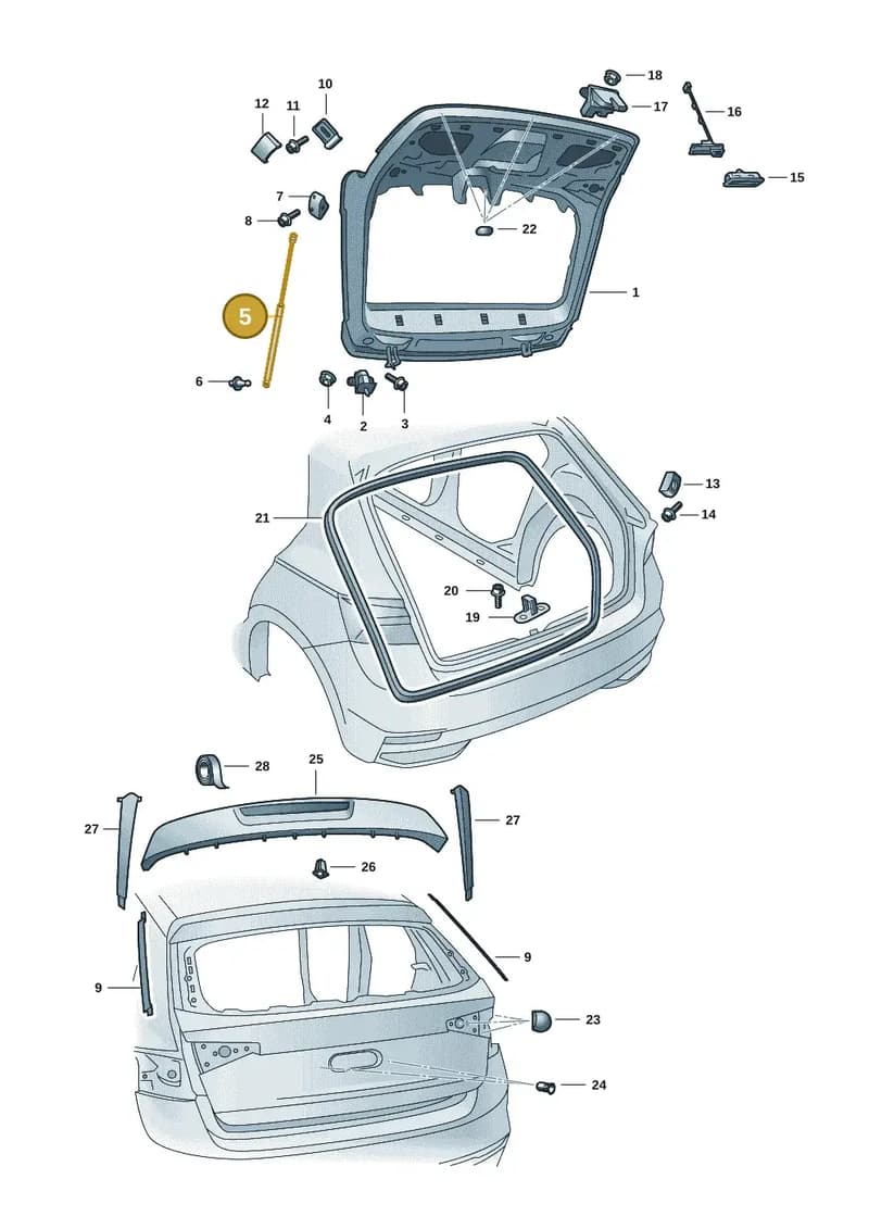 6VE827550A — Skoda Fabia (2021-2022) diagram 6vn827000, position 5