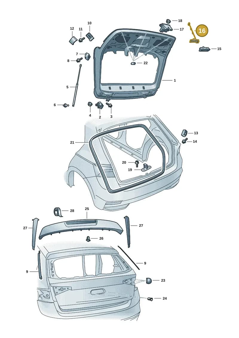6VE827566 — Skoda Fabia (2021-2022) diagram 6vn827000, position 16