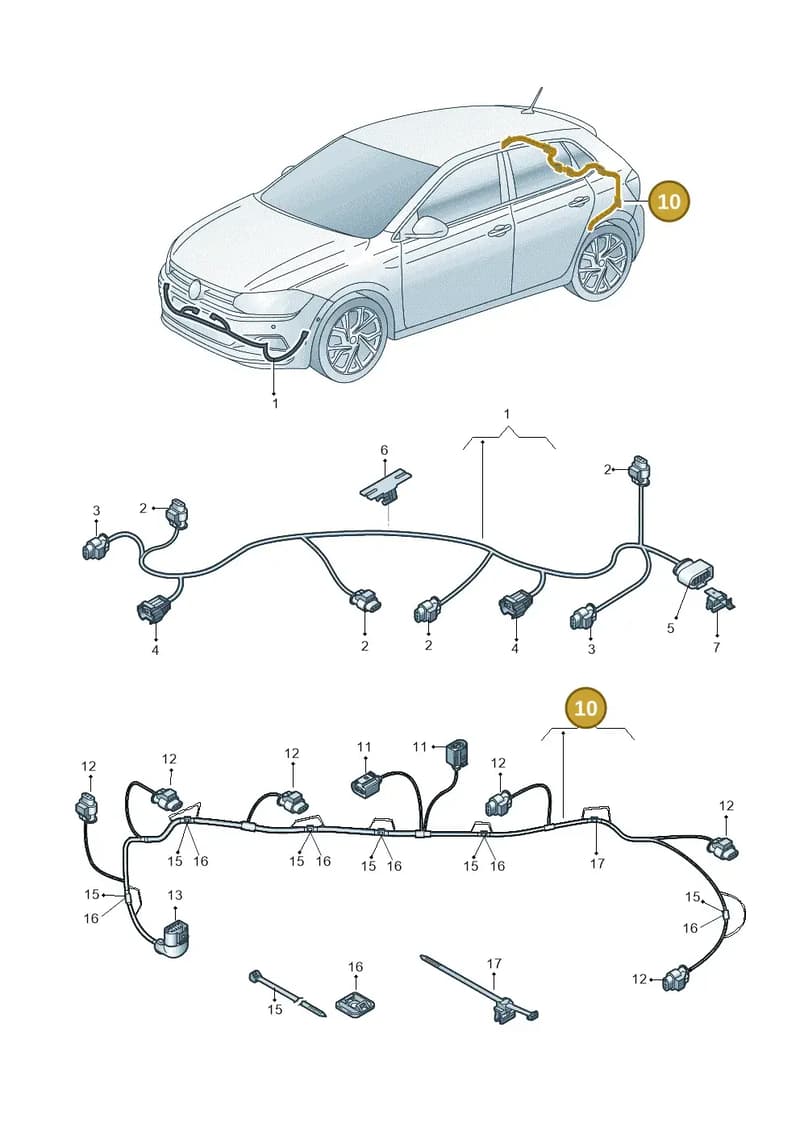 6VE971065A — Skoda Fabia (2021-2022) diagram 837971900, position 10