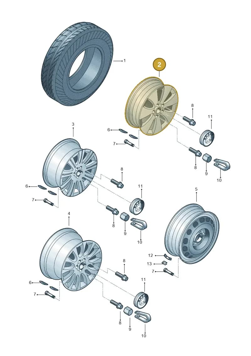 8P060102703C — Skoda Yeti (2013-2017) diagram 671601600, position 2