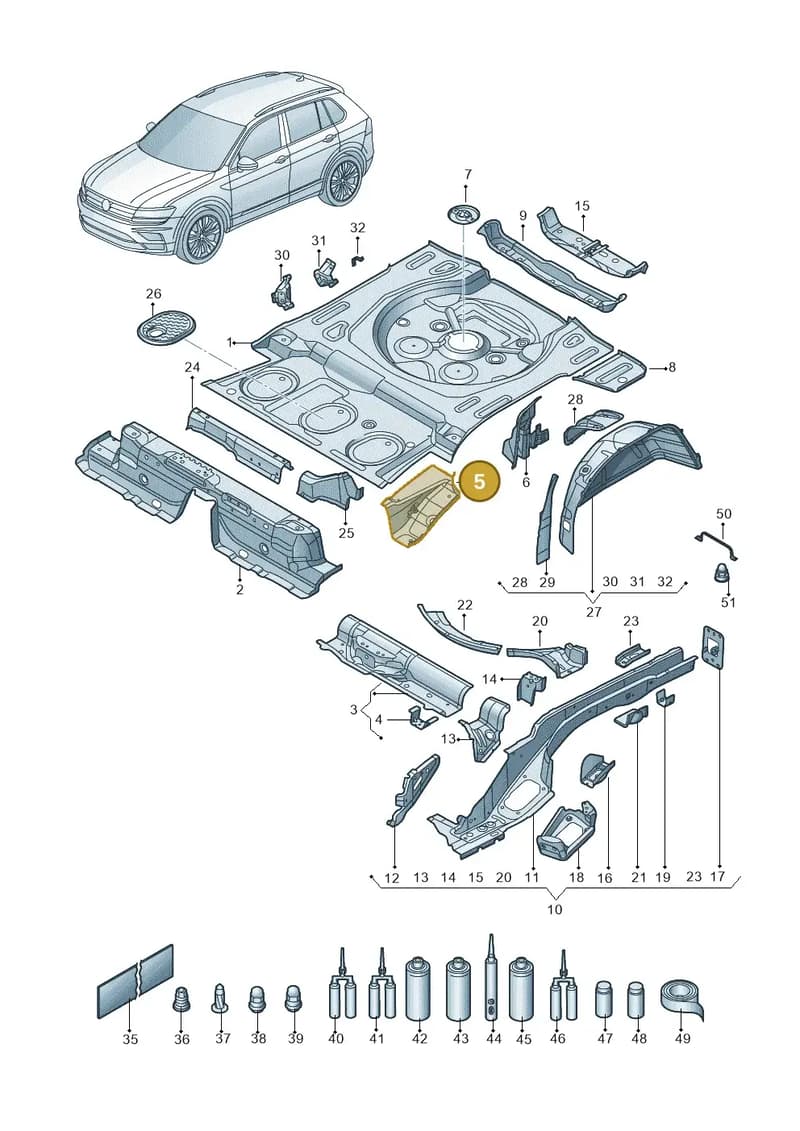D476KD2M3 — Skoda Kodiaq (2016-2024) diagram 434803010, position 5