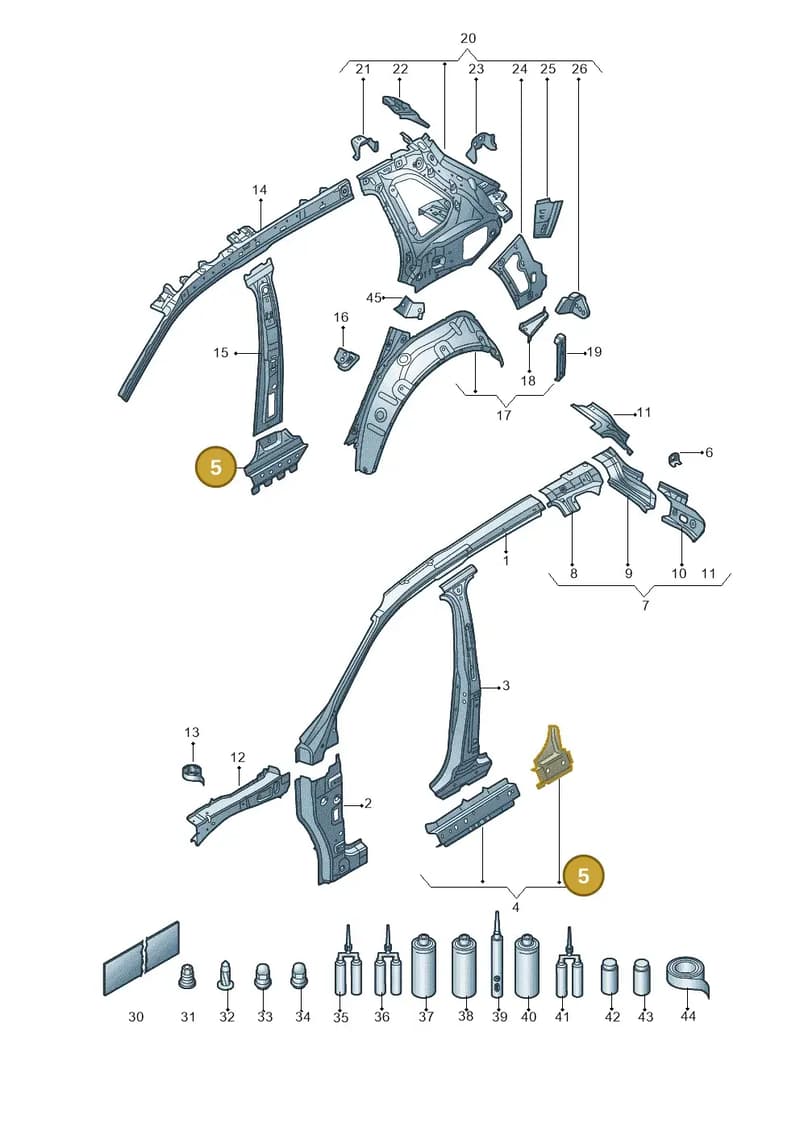 D476KD2M3 — Skoda Kodiaq (2016-2024) diagram 804809000, position 5