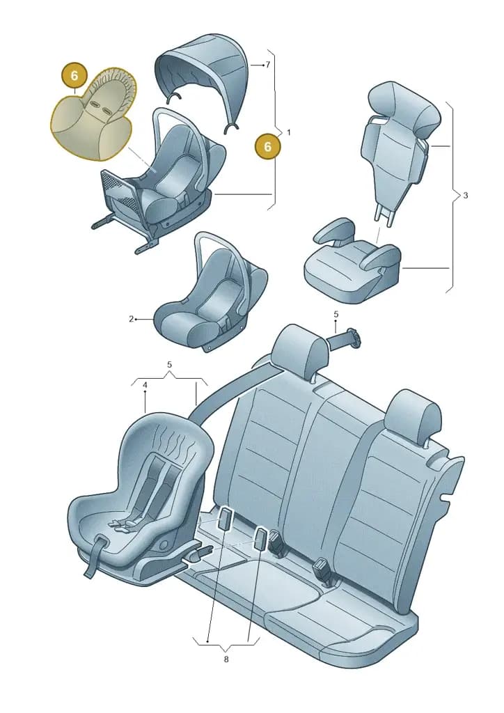 000019722 — Volkswagen Caravelle (2015-2019) diagram 474019100, position 6
