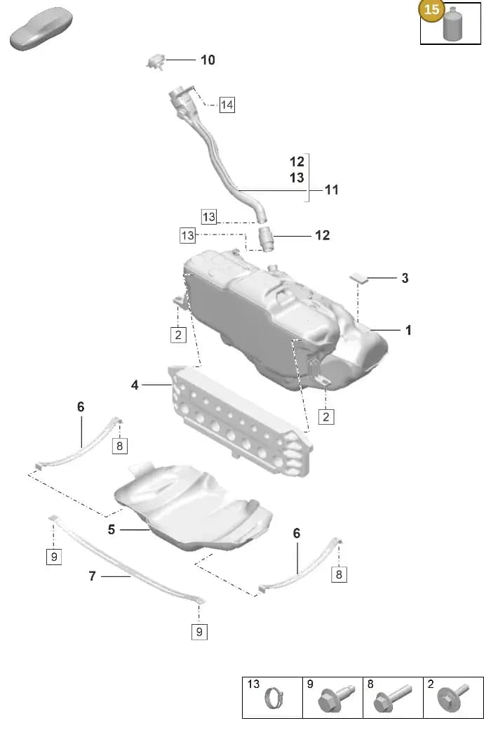 00004320902 — Porsche 911 (2021-2022) diagram p53201000, position 15