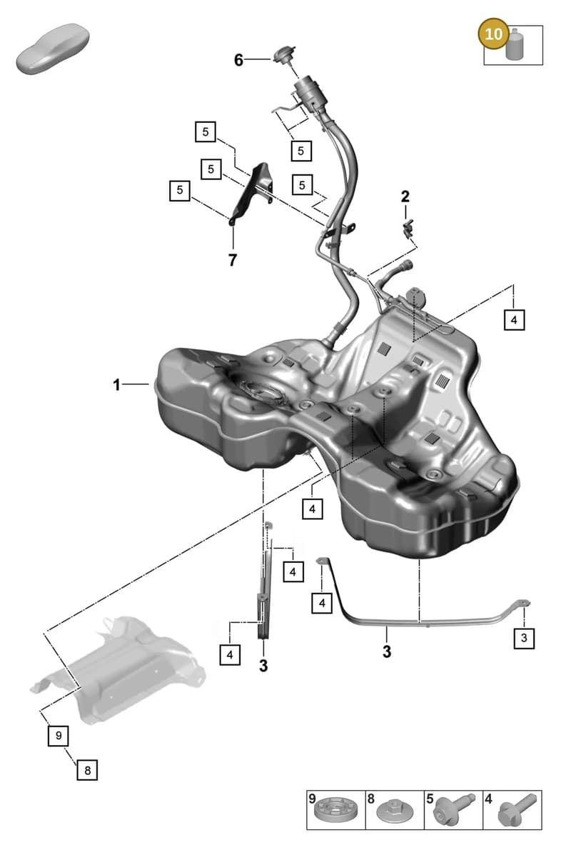 00004320902 — Porsche Panamera (2020-2023) diagram p58201010, position 10