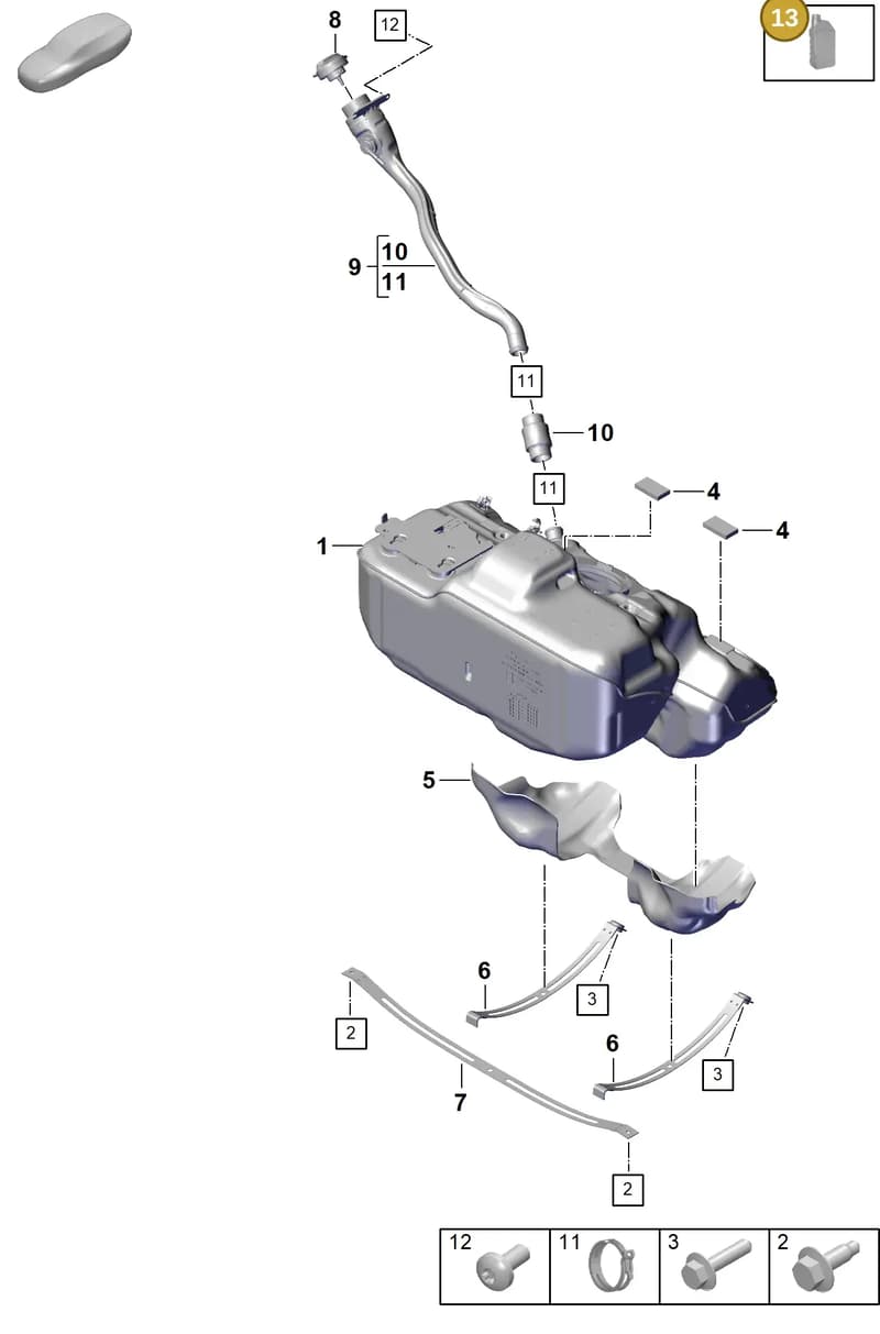 00004320902 — Porsche 911 (2024-2025) diagram p63201000, position 13