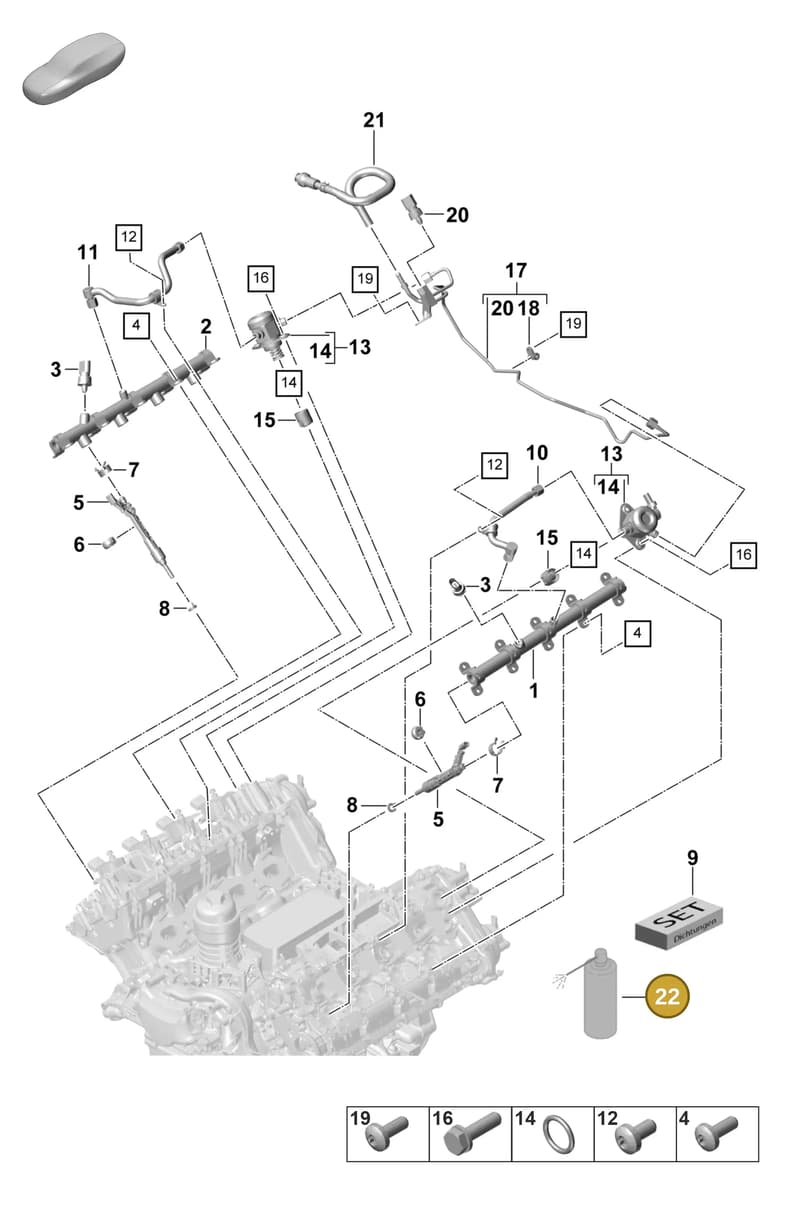 00004320935 — Porsche Panamera (2020-2023) diagram p58107000, position 22