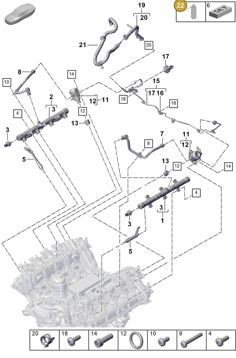 00004320935 — Porsche Panamera (2023-2025) diagram p62107000, position 22