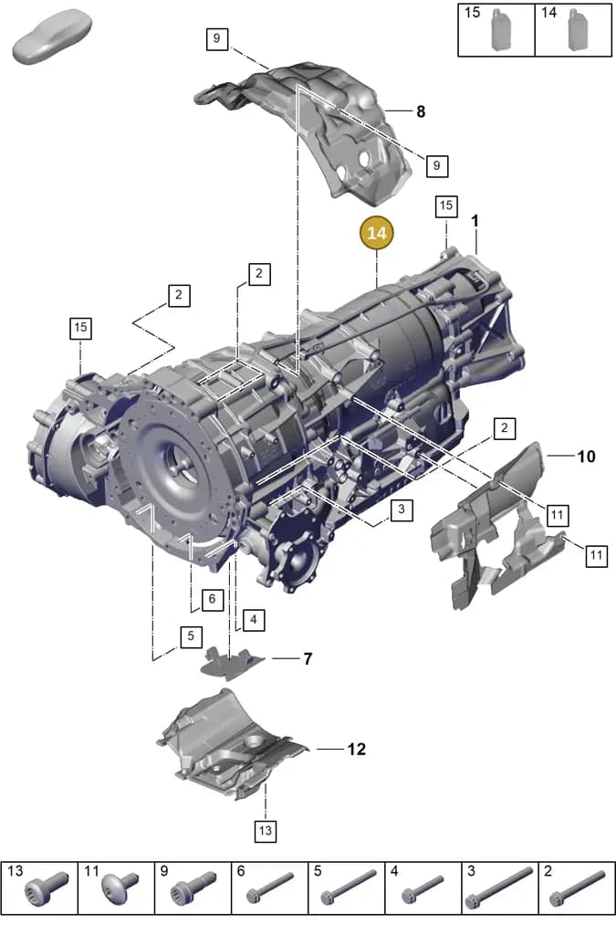 00004321054 — Porsche Cayenne Coupe (2023-2023) diagram p60302000, position 14