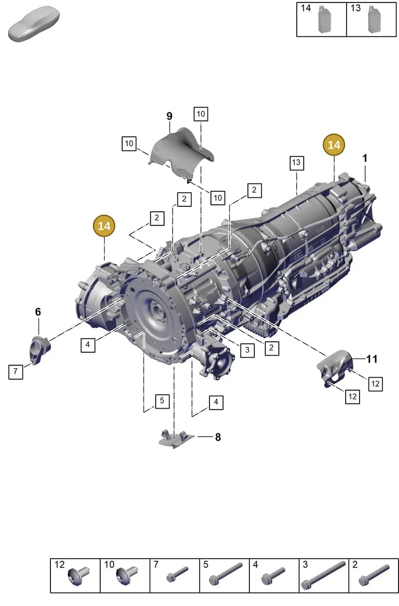 00004321055 — Porsche Cayenne Coupe (2023-2023) diagram p60303020, position 14