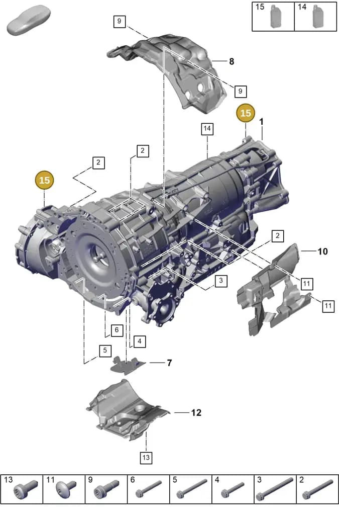 00004321055 — Porsche Cayenne Coupe (2023-2023) diagram p60302000, position 15