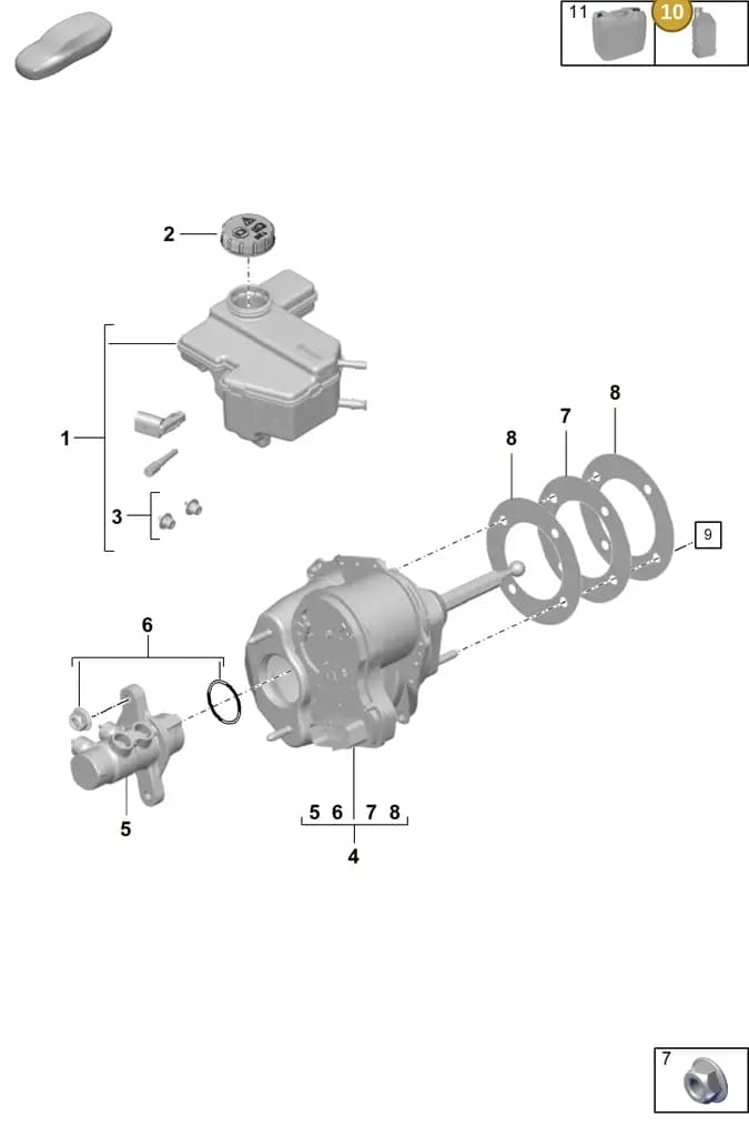 00004321082 — Porsche 911 (2024-2025) diagram p57604000, position 10