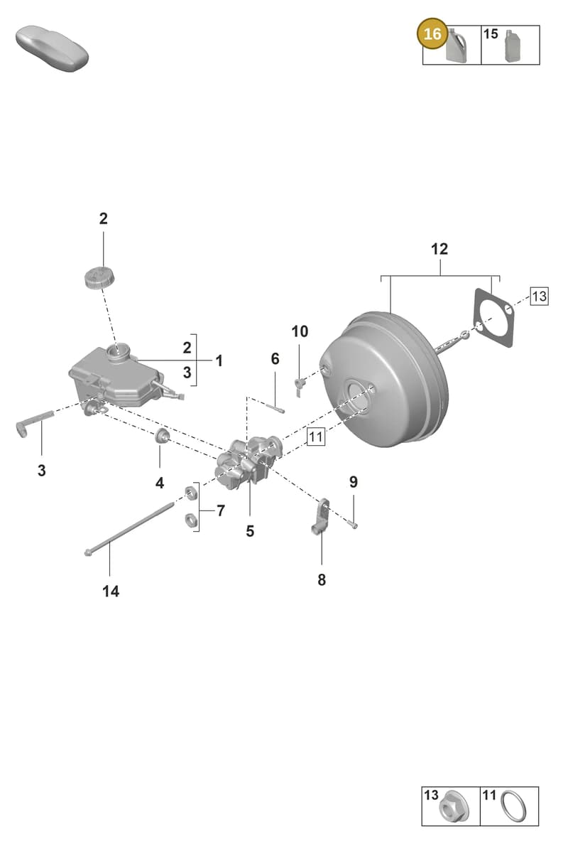 00004321086 — Porsche 911 (2021-2022) diagram p59604000, position 16