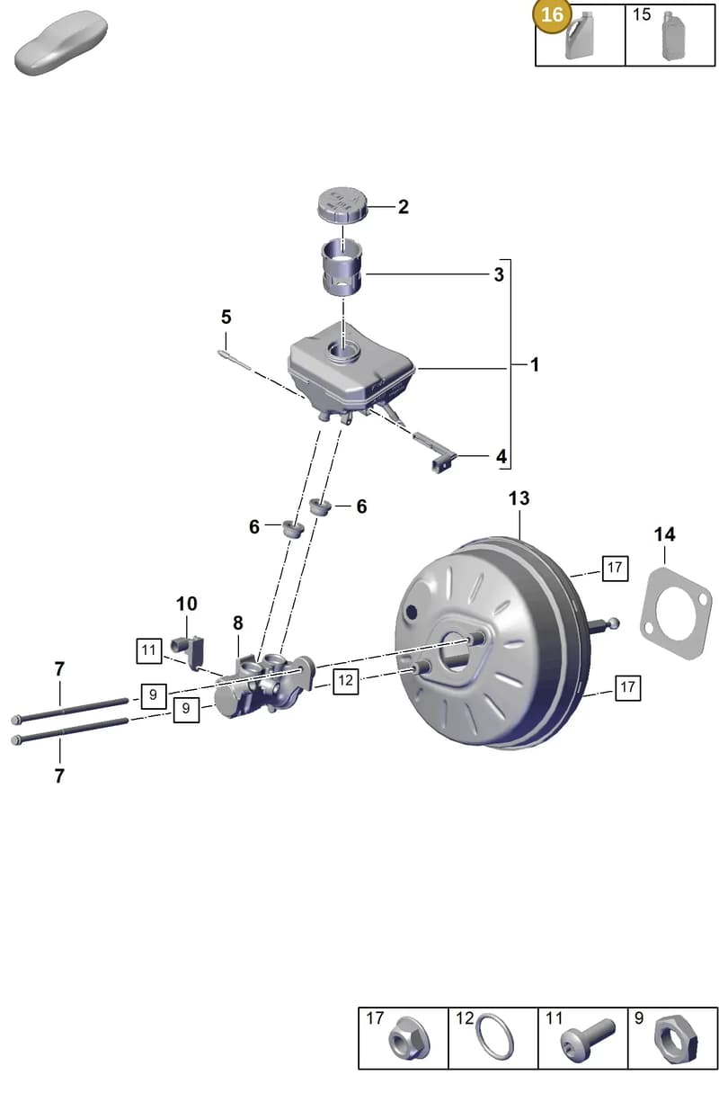 00004321086 — Porsche Cayenne Coupe (2023-2023) diagram p60604000, position 16