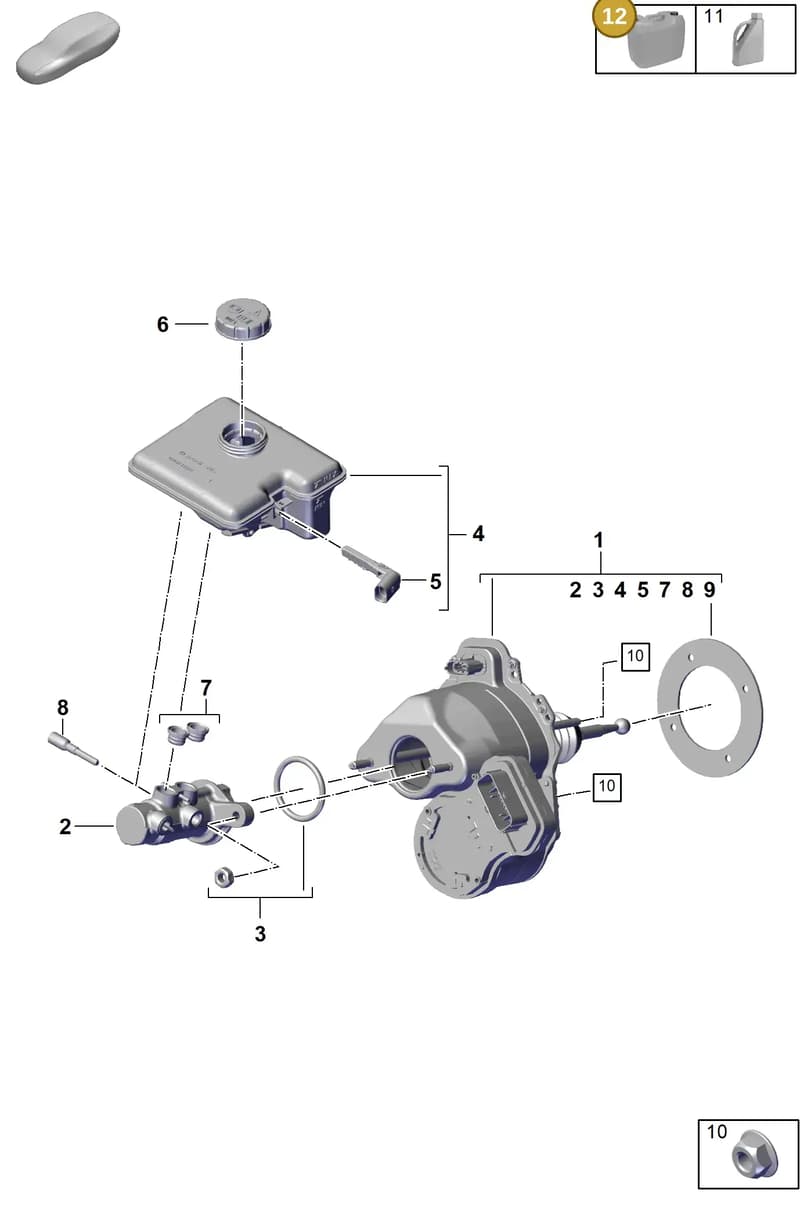 00004321086 — Porsche Cayenne Coupe (2023-2023) diagram p60604010, position 12