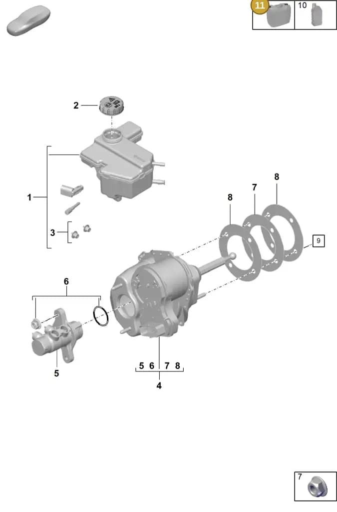 00004321086 — Porsche 911 (2024-2025) diagram p57604000, position 11