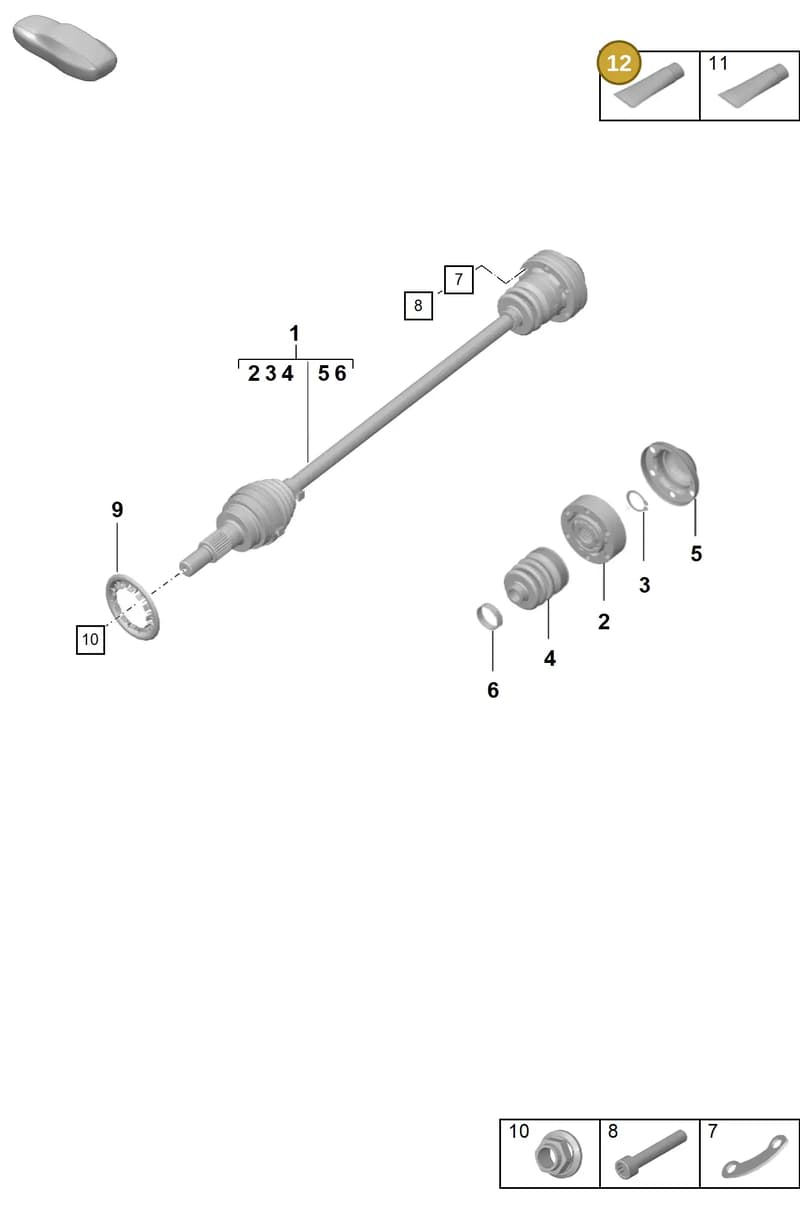 00004330508 — Porsche 911 (2024-2025) diagram p57401020, position 12